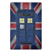 Blue Police Public Call Box - UK Time Travel 1 Mini Klembord (Achterkant)
