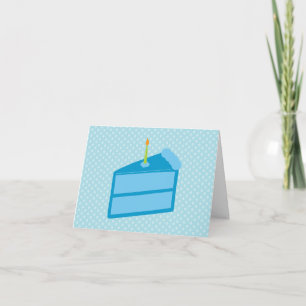 Blue Polka Dot Cake Bedankt kaarten