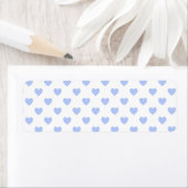 Blue Polka Dot Hearts Etiket (Insitu)