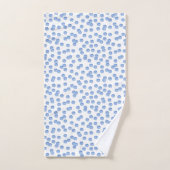Blue Polka Dots Bathroom Towel Set Bad Handdoek (Handdoek)