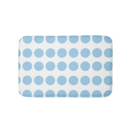 Blue Polka Dots Design Badmat