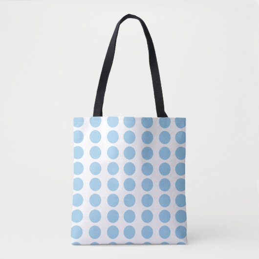 Blue Polka Dots Design Draagtas (Voorkant)