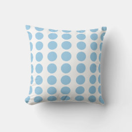 Blue Polka Dots Design Kussen