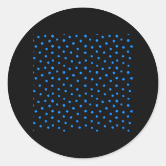 Blue Polka Dots Ronde Sticker