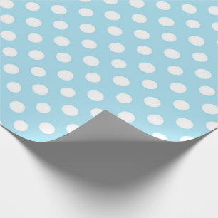 Blue Polkadot Modern Cute Baby Boy Cadeaupapier