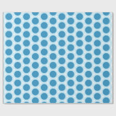 Blue Polkadot Modern Simple Minimalistics Cadeaupapier (Vlak)