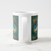 Blue Pomegranate Majolica Art Extra Grote Mok (Achterkant)