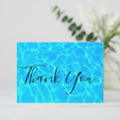 Blue Pool Water Foto: Dank je wel Bedankkaart (Staand voorkant)