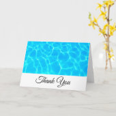 Blue Pool Water Foto: Dank je wel Kaart (Gele Bloem)