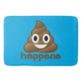 Blue Poop vindt Emoji Custom Bath Matt plaats Badmat (Voorkant)