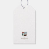 Blue Porcelain & Cherries Cadeaulabel (Achterkant)