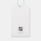 Blue Porcelain & Cherries Cadeaulabel (Achterkant)