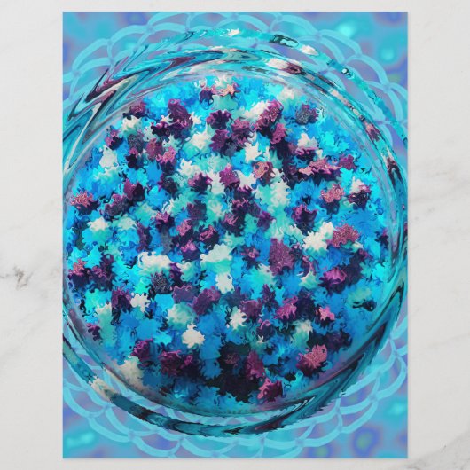 Blue Potpourri Bulk Scrapbook Paper Pages Flyer (Voorkant)