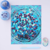 Blue Potpourri Bulk Scrapbook Paper Pages Flyer (Enkel)