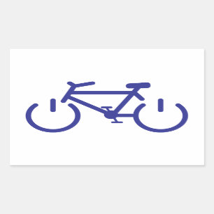 Blue Power Bike Rechthoekige Sticker