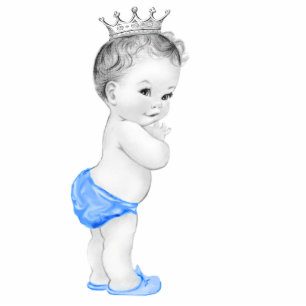 Blue Prince Baby Shower Staand Fotobeeldje