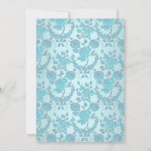 Blue Prince Baby shower Uitnodiging (Achterkant)