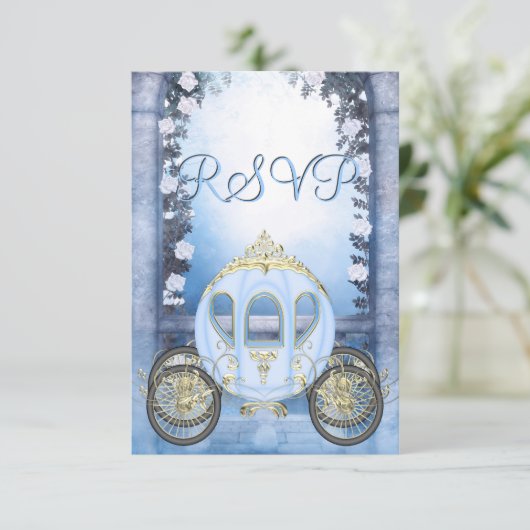 Blue Princess Carriage Enchanted RSVP (Debout devant)
