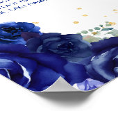 Blue Princess Quinceañera 10 tables Tableau de siè (Coin)