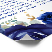 Blue Princess Quinceañera 15 tables Tableau de siè (Coin)