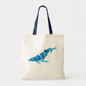 Blue Prism Humpback Whale Canvas tas (Voorkant)
