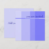 Blue Progression Modern Party Invitation (Devant / Derrière)