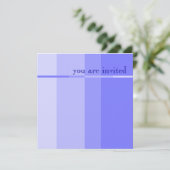 Blue Progression Modern Party Invitation (Debout devant)