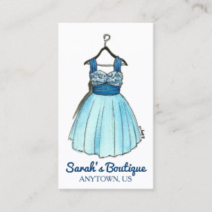Blue Prom Party-winkel Mode Boutique-stijl Visitekaartje