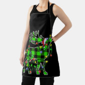 Blue Pset Buffalo Deer kerstpyjama's Schort (Insitu)