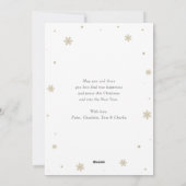 Blue Pset Photo Collage Merry-kerstkaarten Feestdagenkaart (Achterkant)