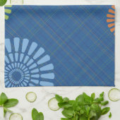 Blue Pset Tea Kitchen Towel Theedoek (Gevouwen)