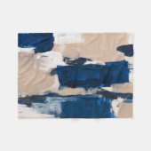 Blue Pulse of Stillness Fleece Deken (Voorkant (Horizontaal))