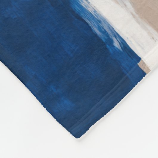 Blue Pulse of Stillness Fleece Deken (Hoek)