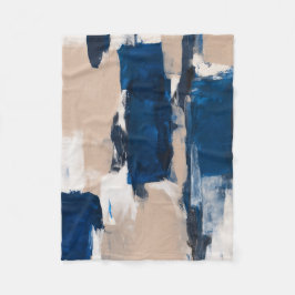 Blue Pulse of Stillness Fleece Deken