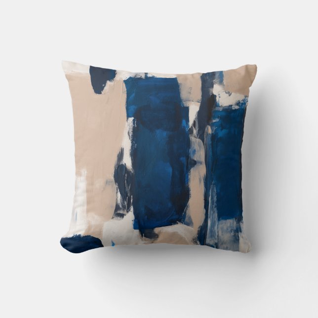 Blue Pulse of Stillness Kussen (Voorkant)