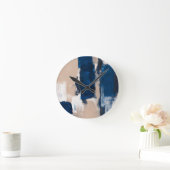 Blue Pulse of Stillness Ronde Klok (Huis)