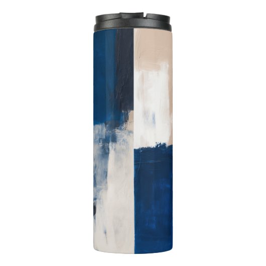 Blue Pulse of Stillness Thermosbeker (Achterkant)