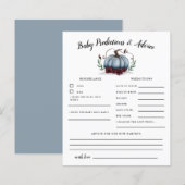 Blue Pumpkin Baby Predictions & Advice Kaart (Voorkant / Achterkant)