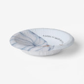 Blue Pumpkin Boy Baby shower Papieren Kommen (Gebogen)