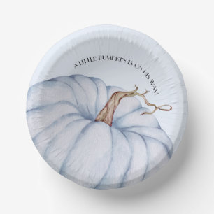 Blue Pumpkin Boy Baby shower Papieren Kommen
