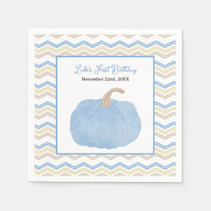 Blue Pumpkin eerste verjaardag servetten