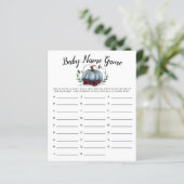 Blue Pumpkin Girl Baby Name Shower Game (Staand voorkant)
