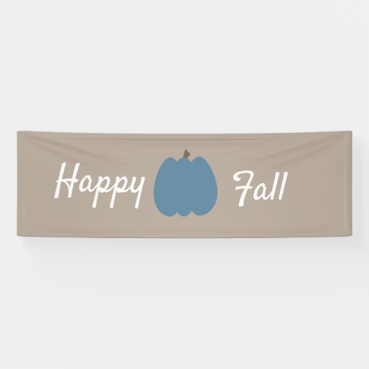 Blue Pumpkin Happy Herfst Brown Spandoek (Horizontaal)