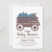 Blue Pumpkin Patch Virtual Baby shower Kaart (Voorkant)