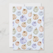 Blue Pumpkins-Baby shower Kaart (Achterkant)