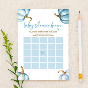Blue Pumpkins Herfst Bingo Baby shower spel