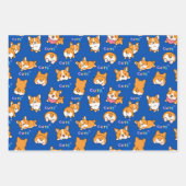 Blue Puppy Inpakpapier Vel (Voorkant 2)