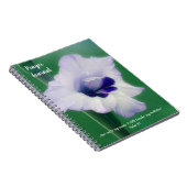 Blue Purple Flower Art Bible Verse Journal (Côté Droit)