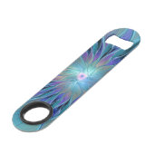 Blue Purple Flower Dream Abstrait Fractal Art (Dos Angle)