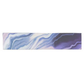 Blue purple marble paint korte tafelloper (Horizontaal)